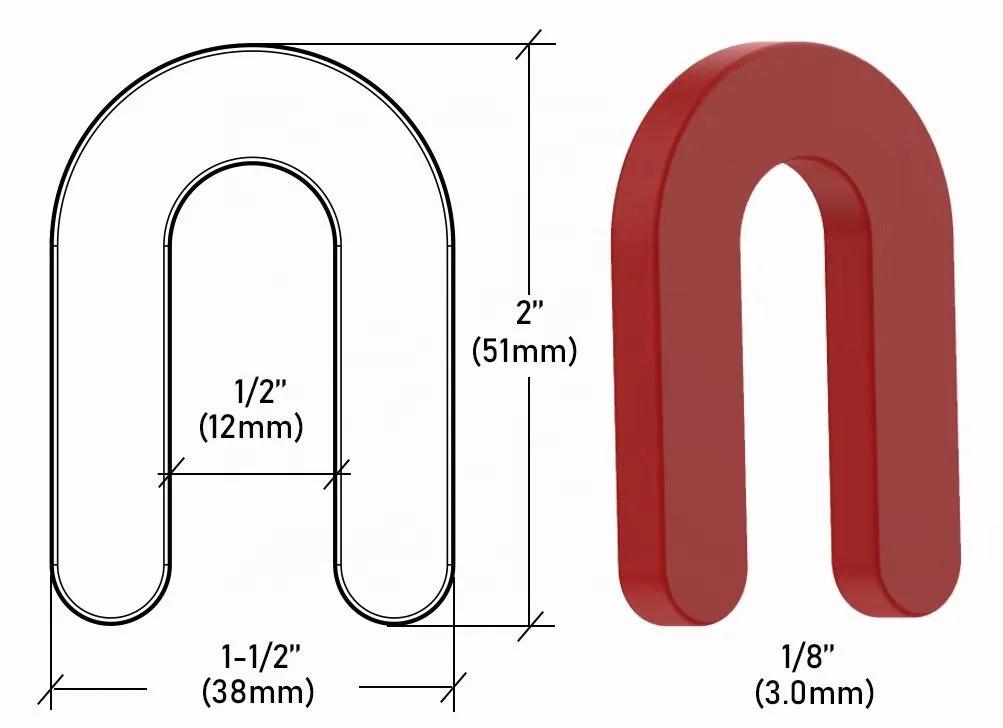 100 Pcs Horseshoe Shim  1/4 Inch U Shape Plastic Shims Structural Shims for Window