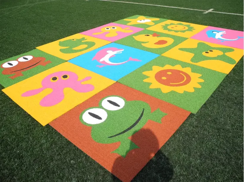 Colorful multi-popse artificial turf wholesale synthetic lawn grass park carpet green golf field synthetic turf