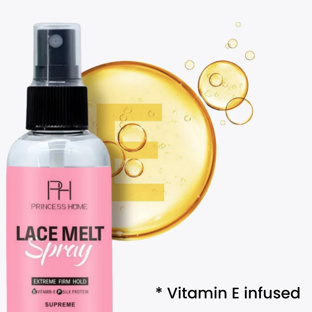 250ml Private Label Long Lasting Formula Infused with Vitamin EGlueless Adhesive Spray Invisible Hair Holding Lace Melting Spray