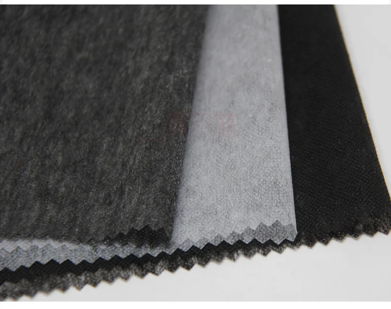 Hot Rolling Nonwoven Polyester Fusible Fusing tailoring materials gum stay Interlining and Interfacing Fabric for Clothes