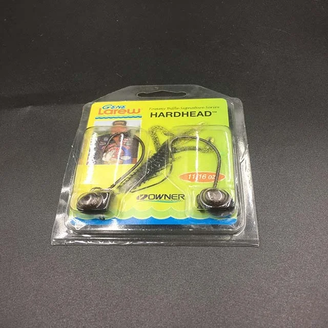 Custom slide fish lure plastic PET/PVC hard blister clamshell packaging