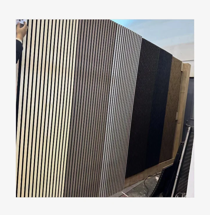Sound Proof Akupanel Veneer Slats Wooden Slatted Oak Acoustic Panels akustik panel