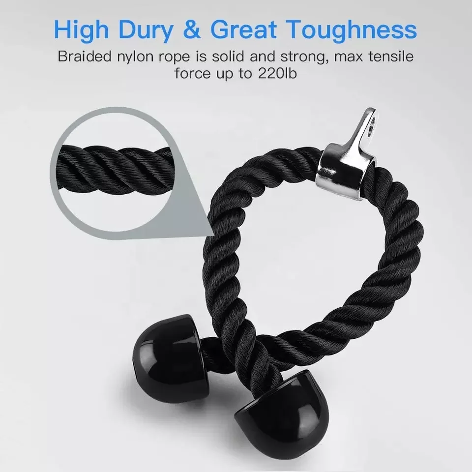 High Quality Triceps Rope Gym Handle Bar Lat Pull Down Up Bar for Multi Fitness Equipment Parts Accessories