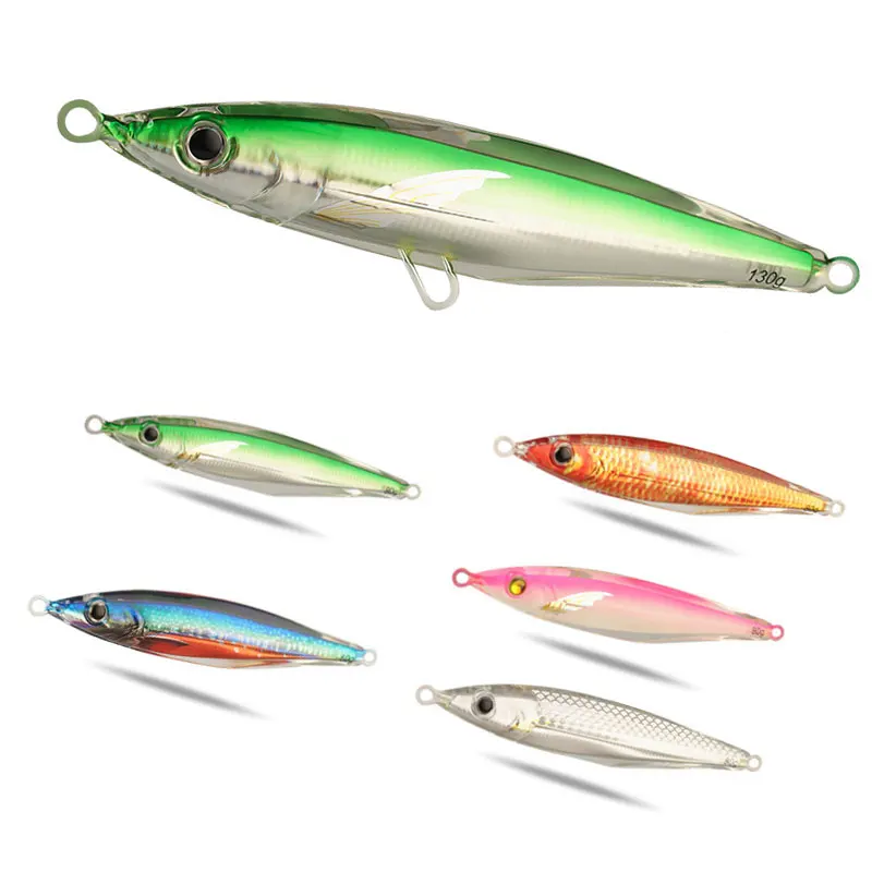 80g130g resin slow shaking sinking iron plate long-distance lead fish sea fishing tuna lure bait