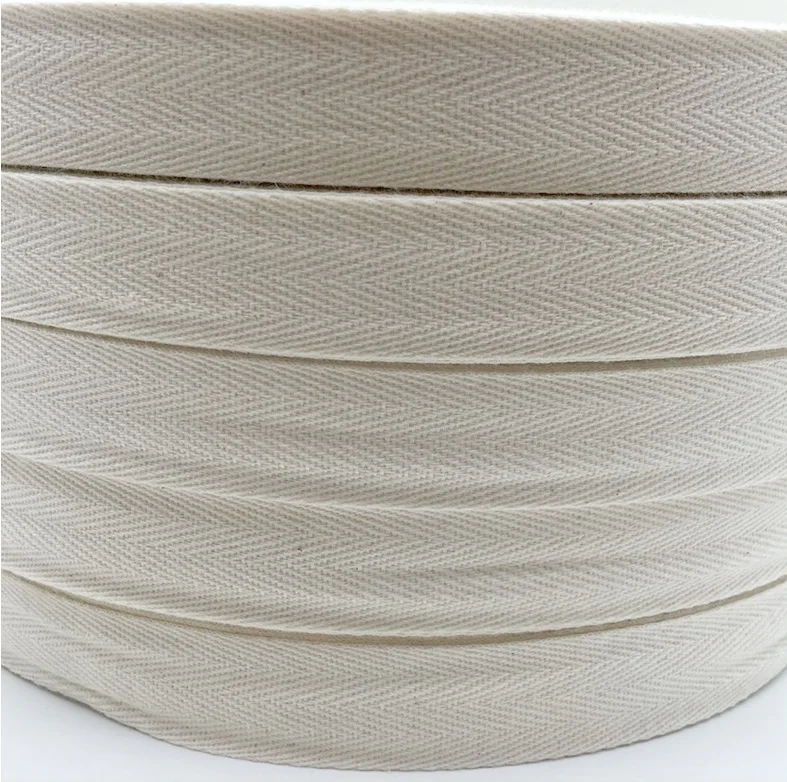 100% Organic Cotton Twill Tape For Garment Print Label