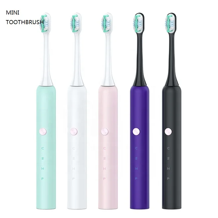 
Тонкий дизайн Ультразвуковая электрическая зубная щетка для зубных щеток для vини Водонепроницаемая Мягкая зубная щетка тонкий ele. Зубная щетка 