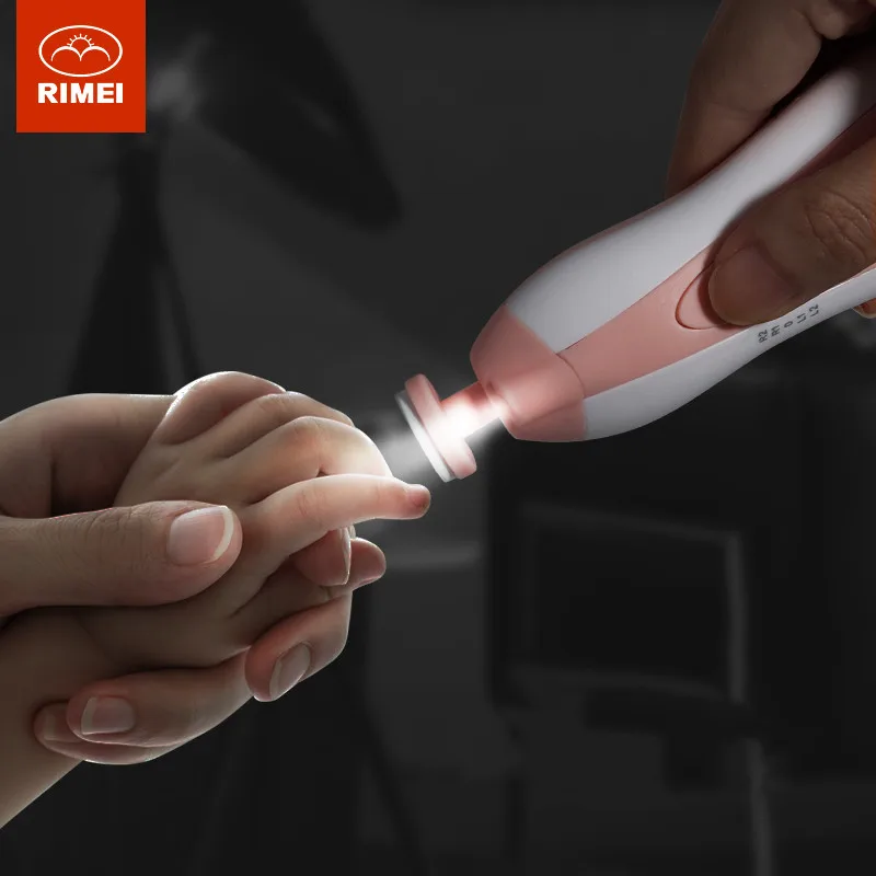 RIMEI hot sale high quality new baby nail file electric nail trimmer for baby manicure set