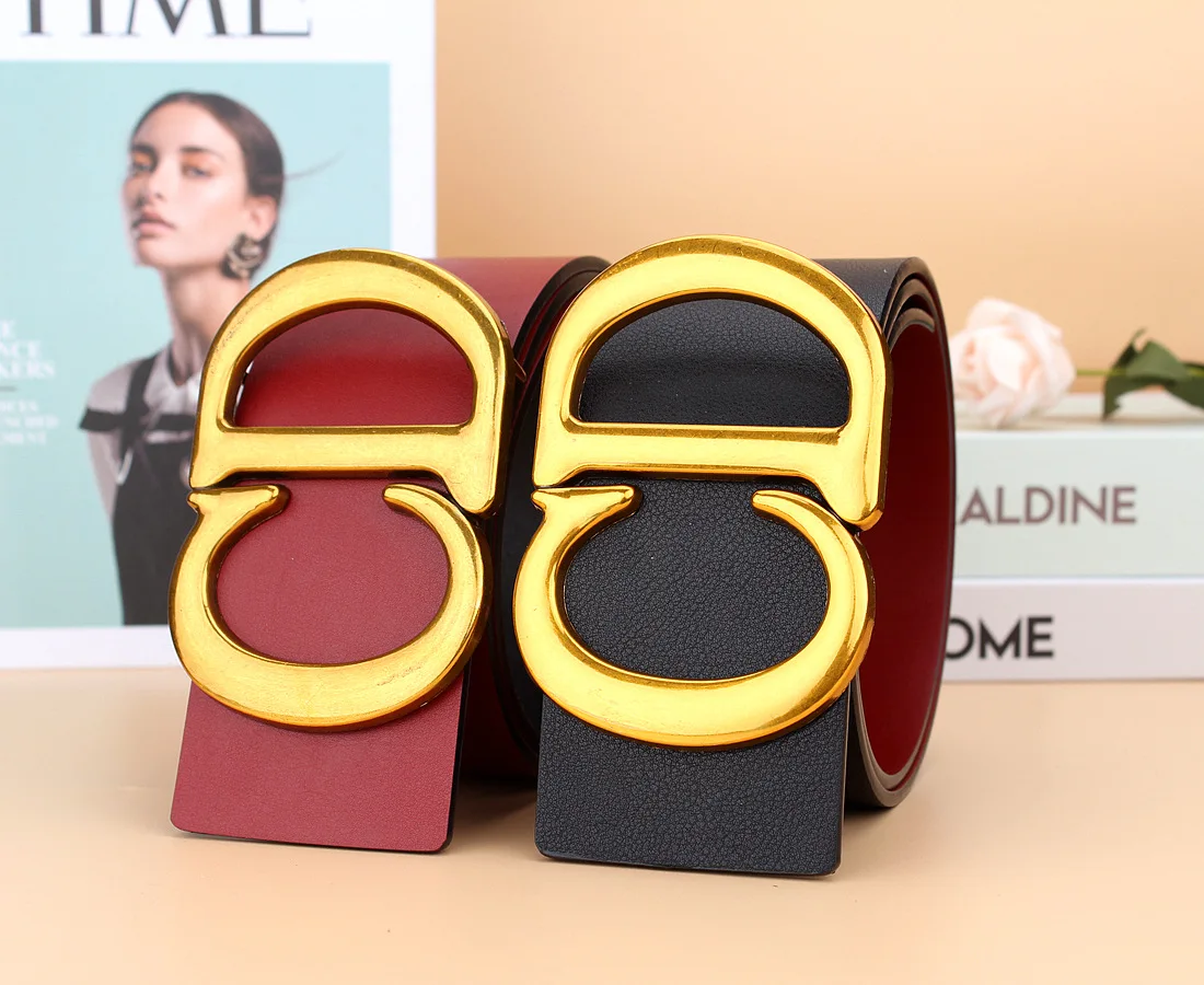 Whole Sale Rate Customized Gold Ly Buckle Leather Belt In High Quality