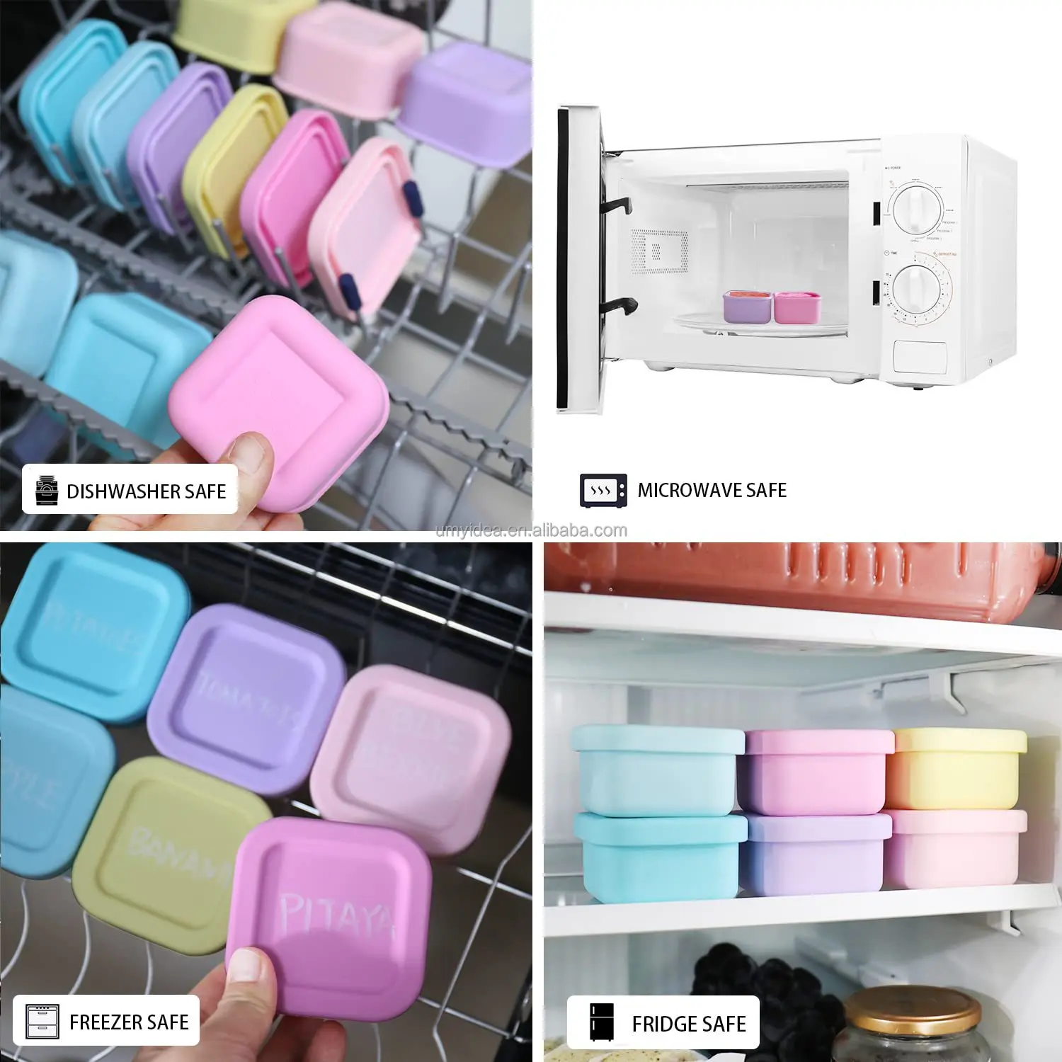 2023 Soup Storage Ice Tray Freezer Silicone Soup Tray Cubes Large Silicone Soup Freezing Cube Tray with Lid