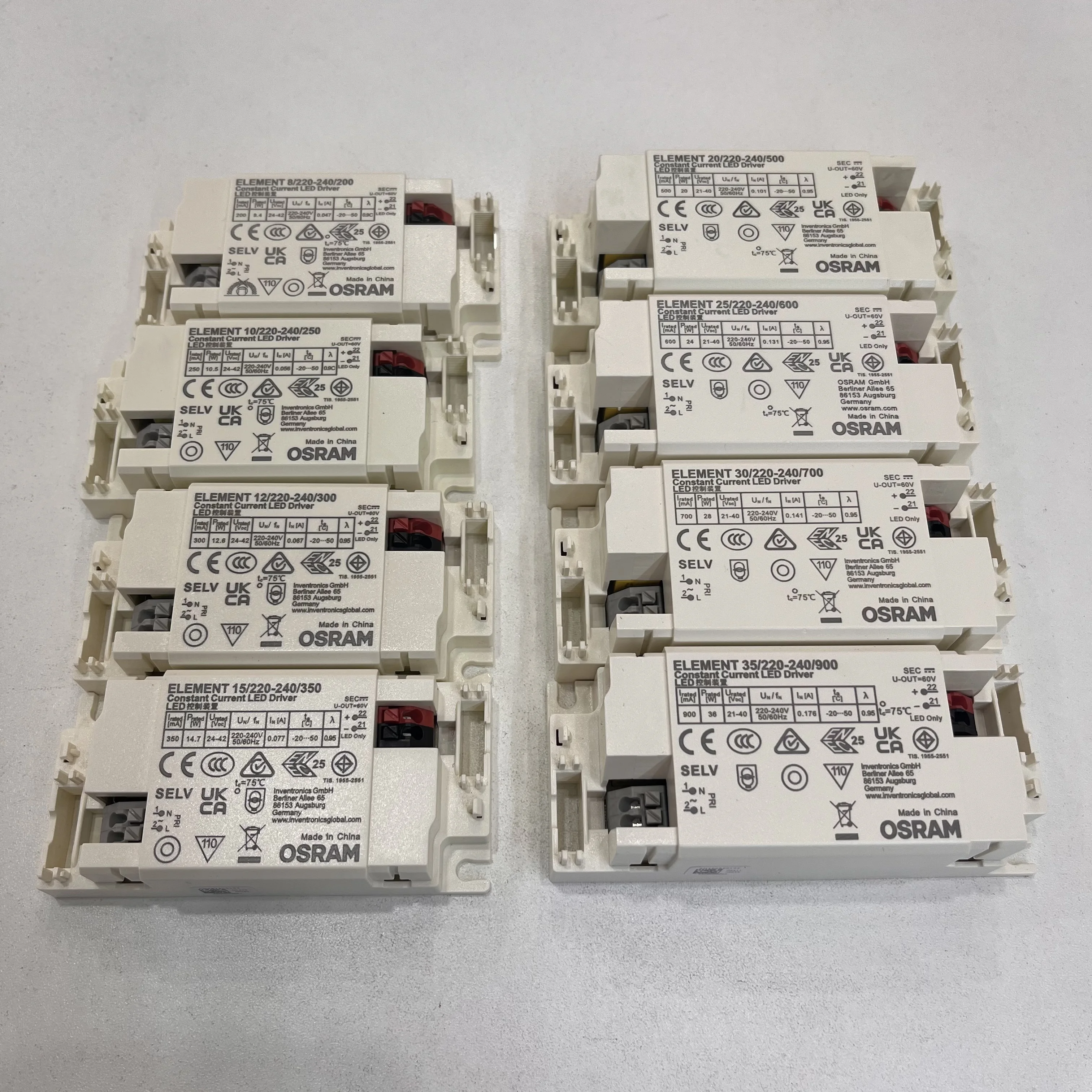 Оригинальный элемент привода Osram 12/220-240/300 24V-42V 300mA постоянный ток светодиодный драйвер