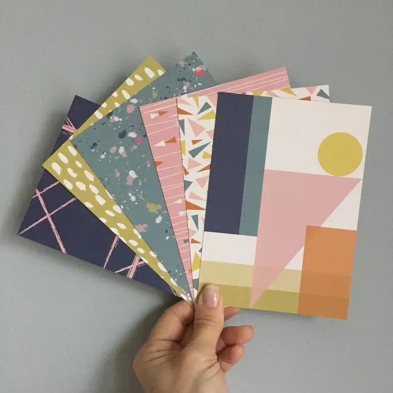 Personalised Watercolour Pattern Congratulations New Baby A6 Greetings Gift Card