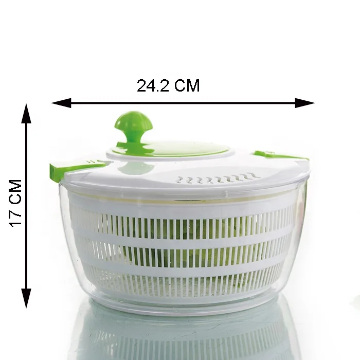 Kitchen plastic 4L vegetable dry salad spinner