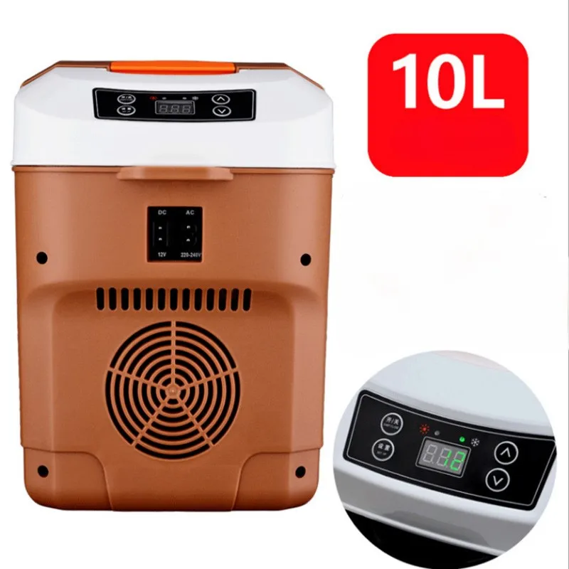 Portable Home Insulation 10L Dual-Purpose Mini Car Refrigerator for Beverages Fruits Vegetables Outdoor Use
