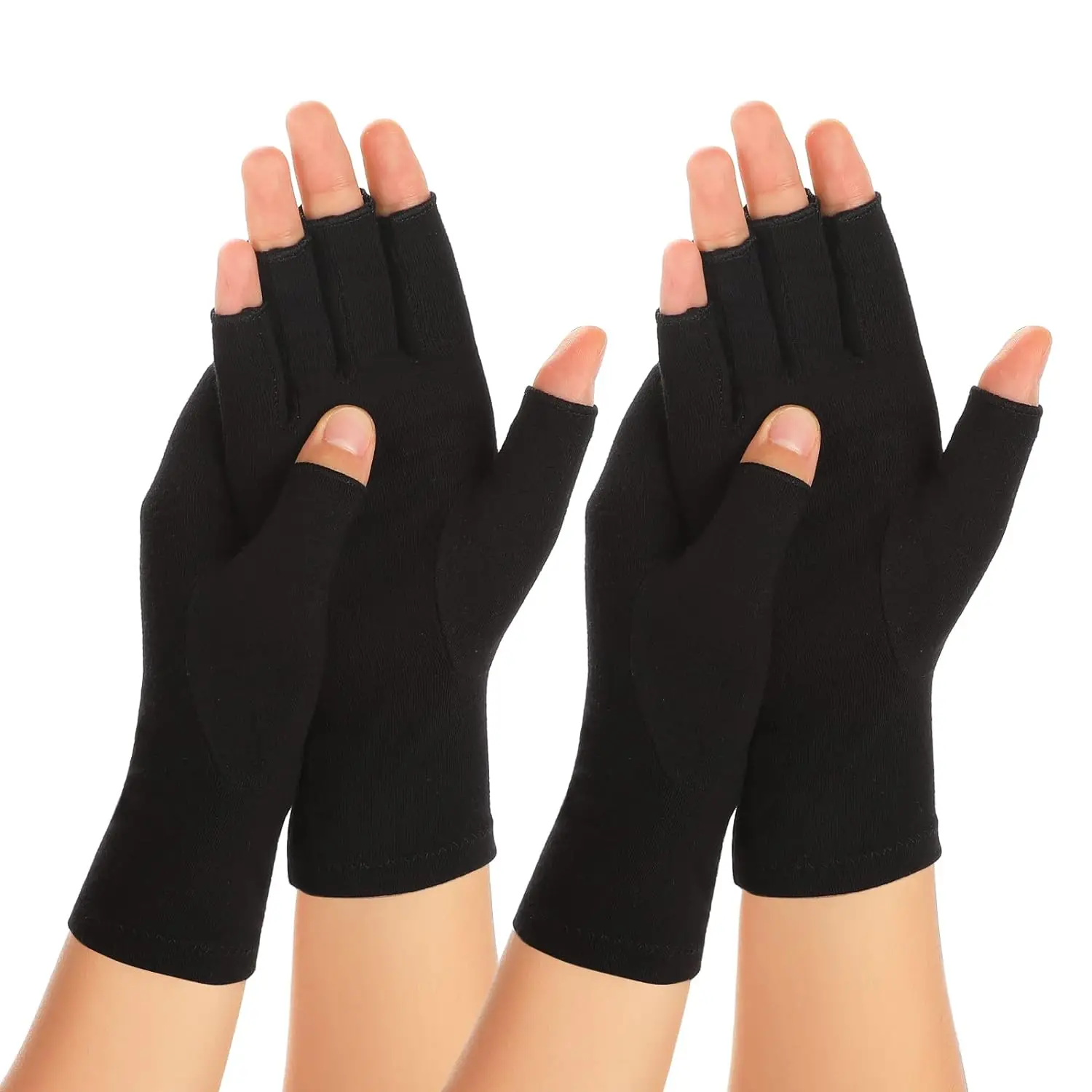 Wholesale Spandex Heat Therapy Black Arthritis Gloves for Ultimate Relief and Healthy