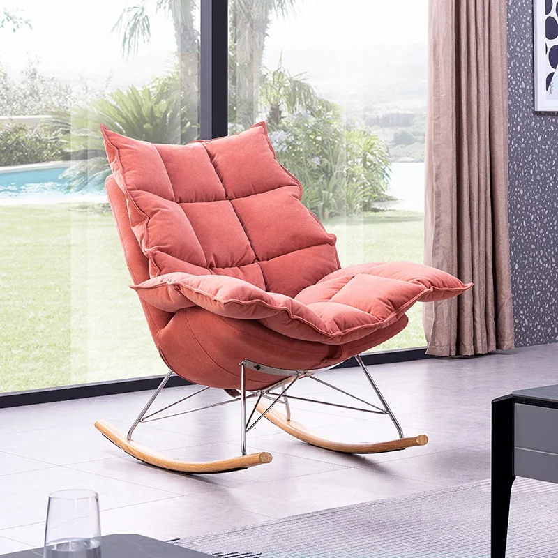 Modern Lounge Furniture Leisure Lazy Reclining Chair Single Sofa Living Room Rocking Chair