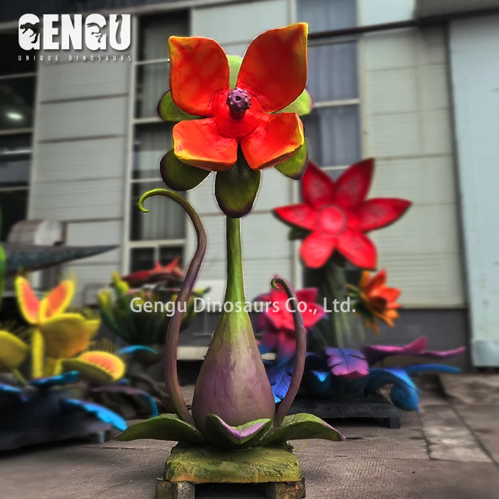 Customized Horror House Decoration Halloween Unique Decorative Horror Flower Model