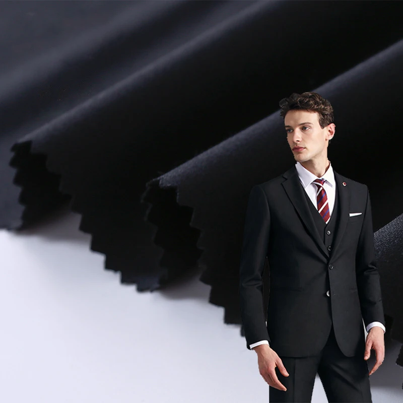 Осенне-зимний деловой мужской костюмный тканевый шерстяной костюм fabruc