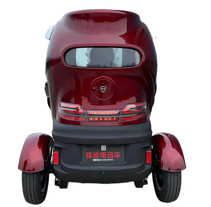 Color Can Be Customized Fully Enclosed Electric Tricycle With Trunk New National Standard Electric Vehicle With Luggage Rack