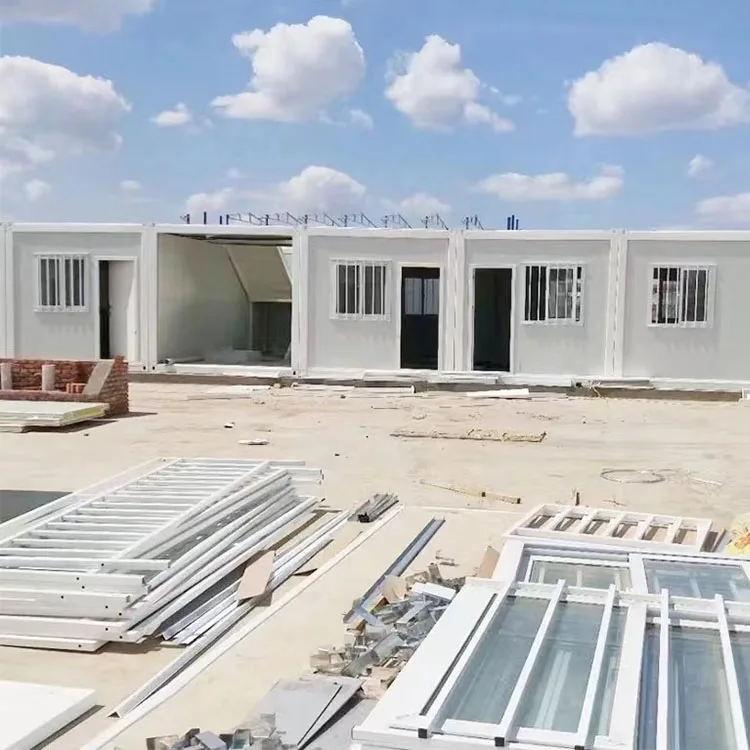 Best Price Prefabricated Construction Flat Pack Container House Easy Install Modern Competitive Price 20 Ft Office Building 1set