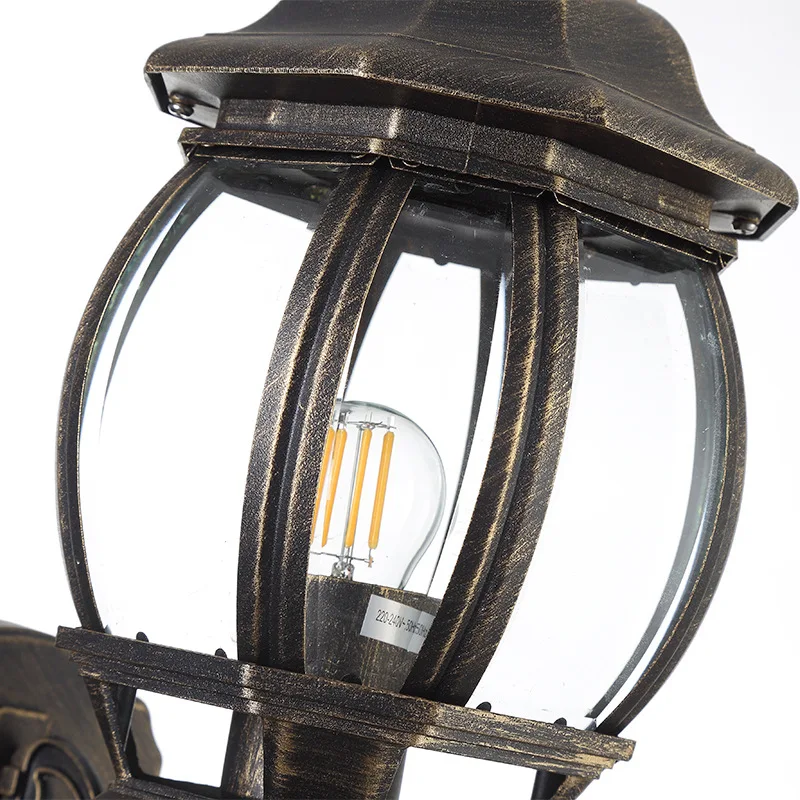 High quality aluminium classical modern indoor loft antique vintage garden wall lamp LED outdoor wall light lamp
