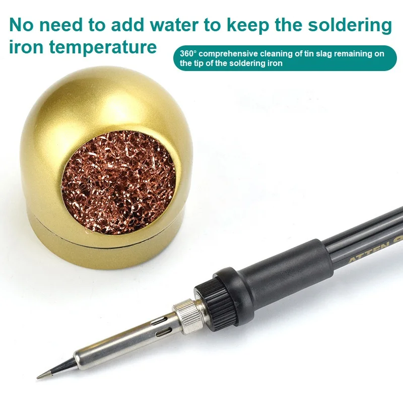 Soldering Iron Tip Cleaning Tool Welding Iron Tip Cleaner Tin Removal Ball Soldering Iron Head Cleaning