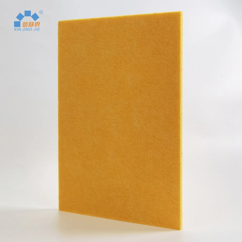 Polyester fiber wall ceiling vilt suspended panels adhesive pet acoustic panels