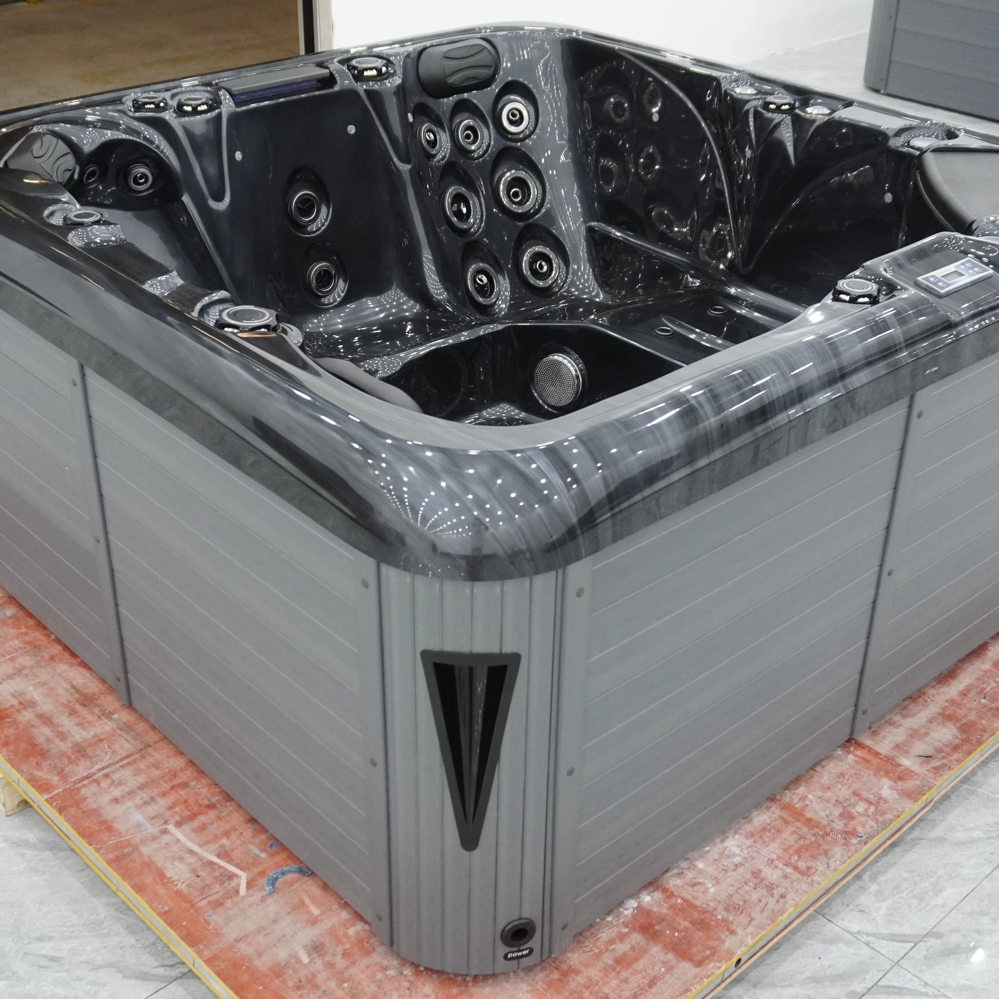 Садовый акриловый Спа открытый спа-салон с воздушными струями и закрытый квадратный сексуальный массаж гидромассажная Ванна для 5 человек