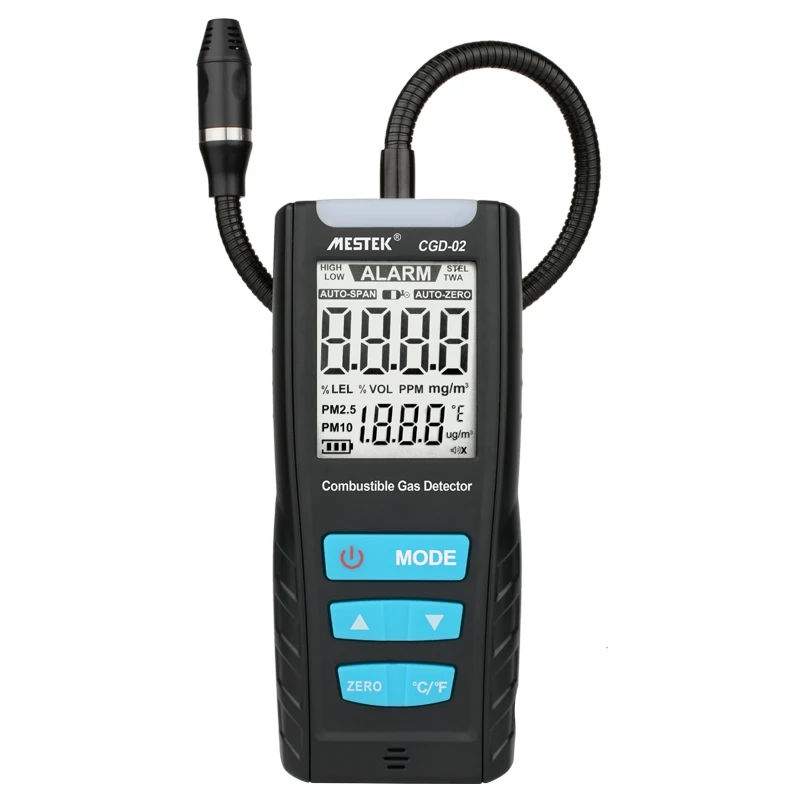 
Mestek Portable combustible gas leak detector for CH4, CO,C2H6 