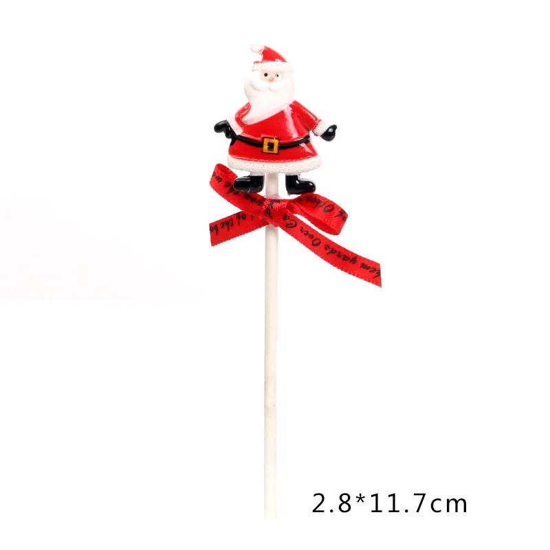 Ins style snowman bell sock cake topper Amazon cake decorating supplier party Merry Christmas resin Cake Topper decoration