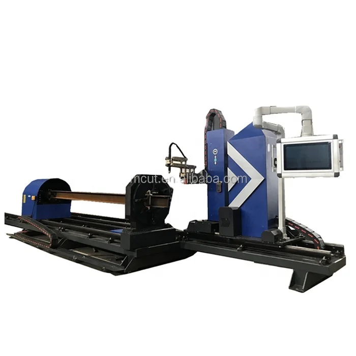 8 aixs cut H beam cutting machine, H beam cnc plasma cutting machine