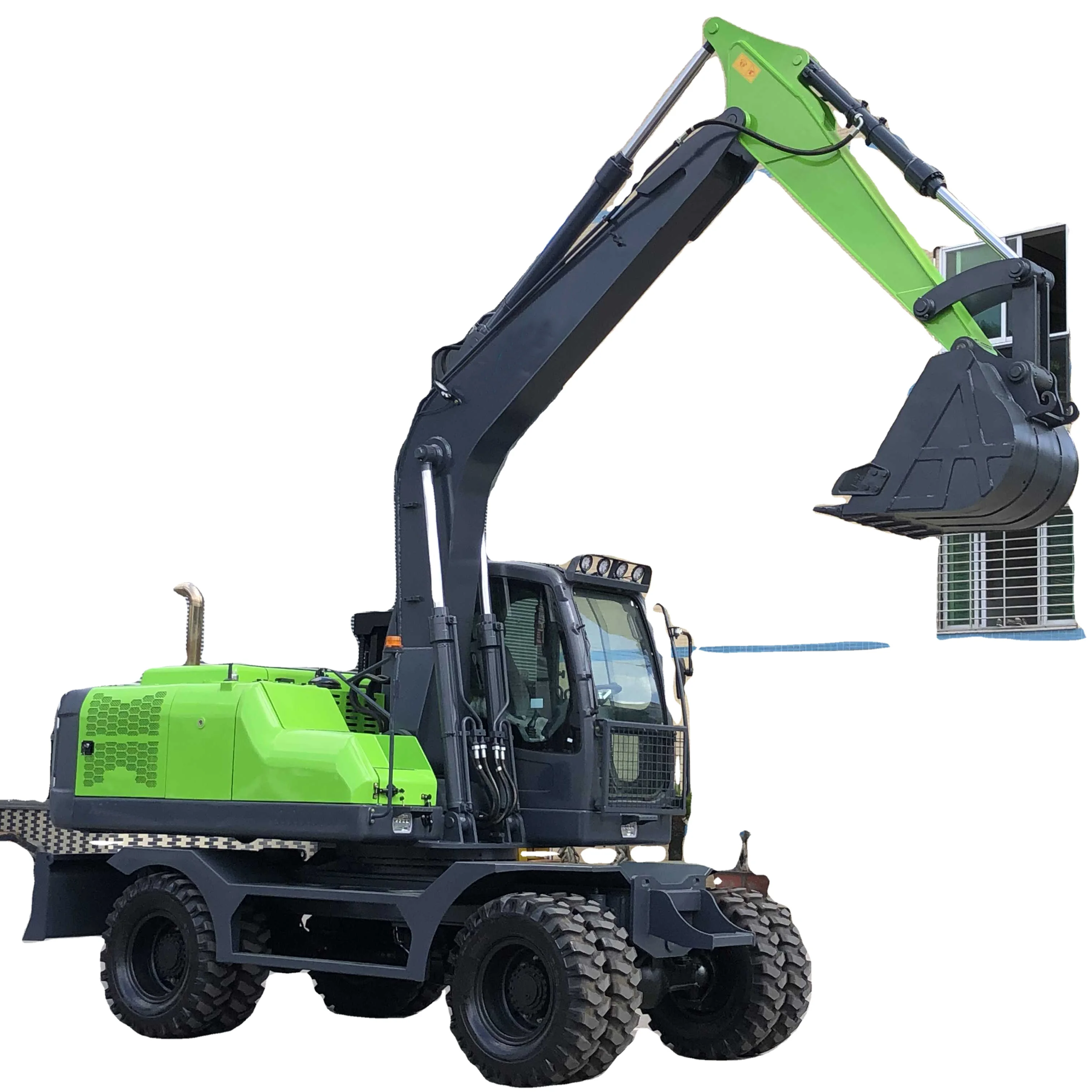 FREE SHIPPING Mini Excavator 10Ton EPA Farm Used New wheel Digger Kubota Engine Excavators 14 ton 15 ton Machine