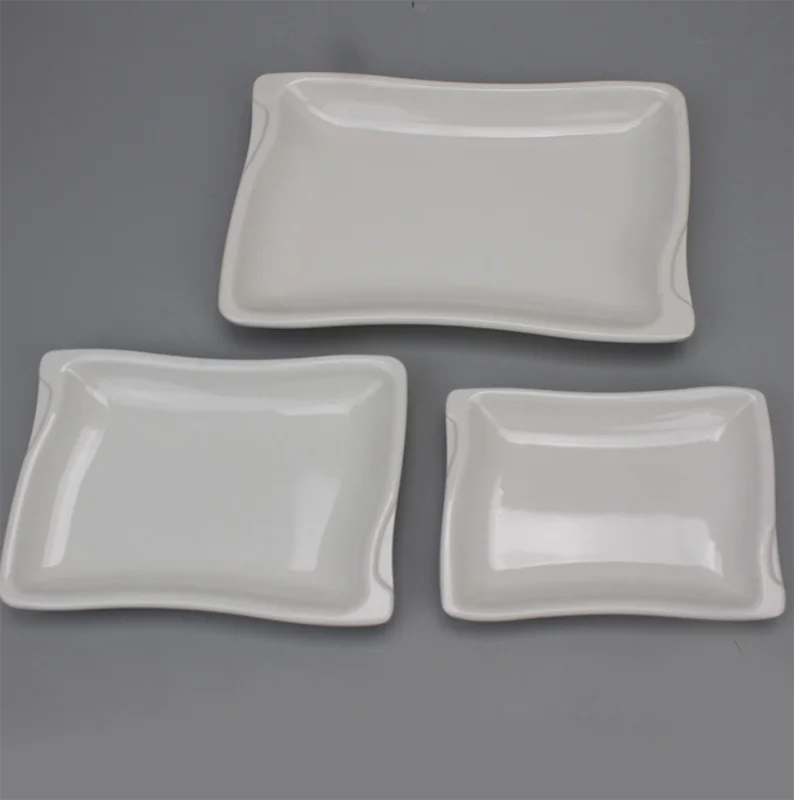 
Cheap Eco- Friendly Melamine Plates Plastic Dish Square Plate 