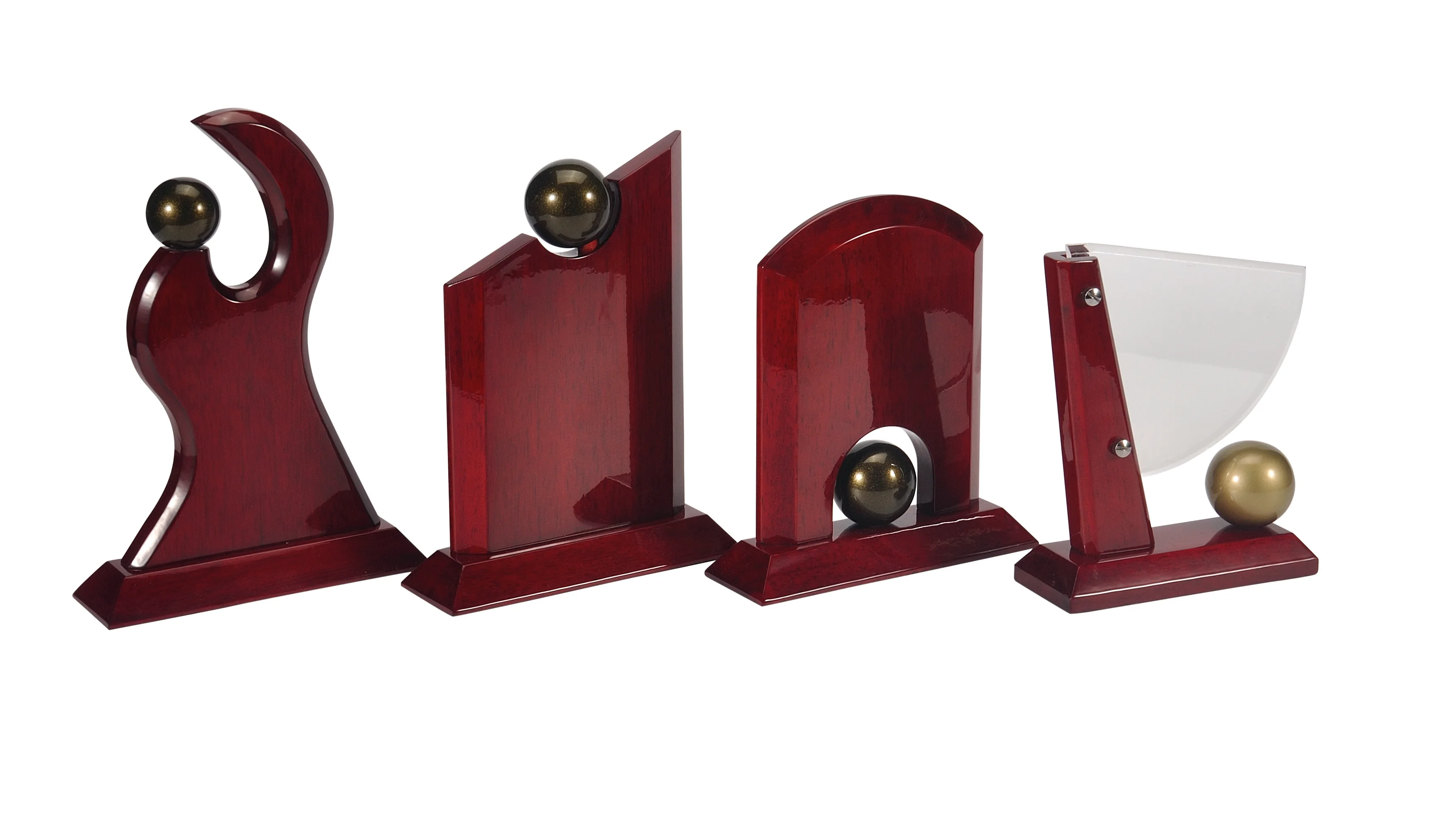 classic design Pavia solid wood award Plaque with acrylic glass