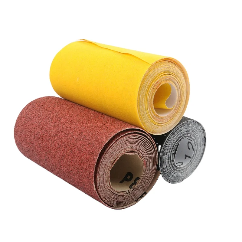 Multicolor Water aluminium oxide Sandpaper Roll for Polishing sanding paper disc