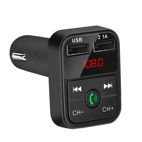 Автомобильное зарядное устройство mp3-плеер аудиоадаптер беспроводной приемник Bt 5 0 двойной Usb Громкая связь Fm-передатчик светодиодный автомобильный синий