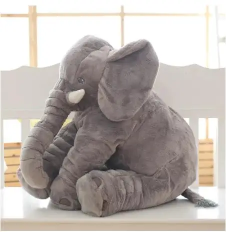 
40cm / 60cm large plush elephant doll toy children sleep pillow cute plush elephant 