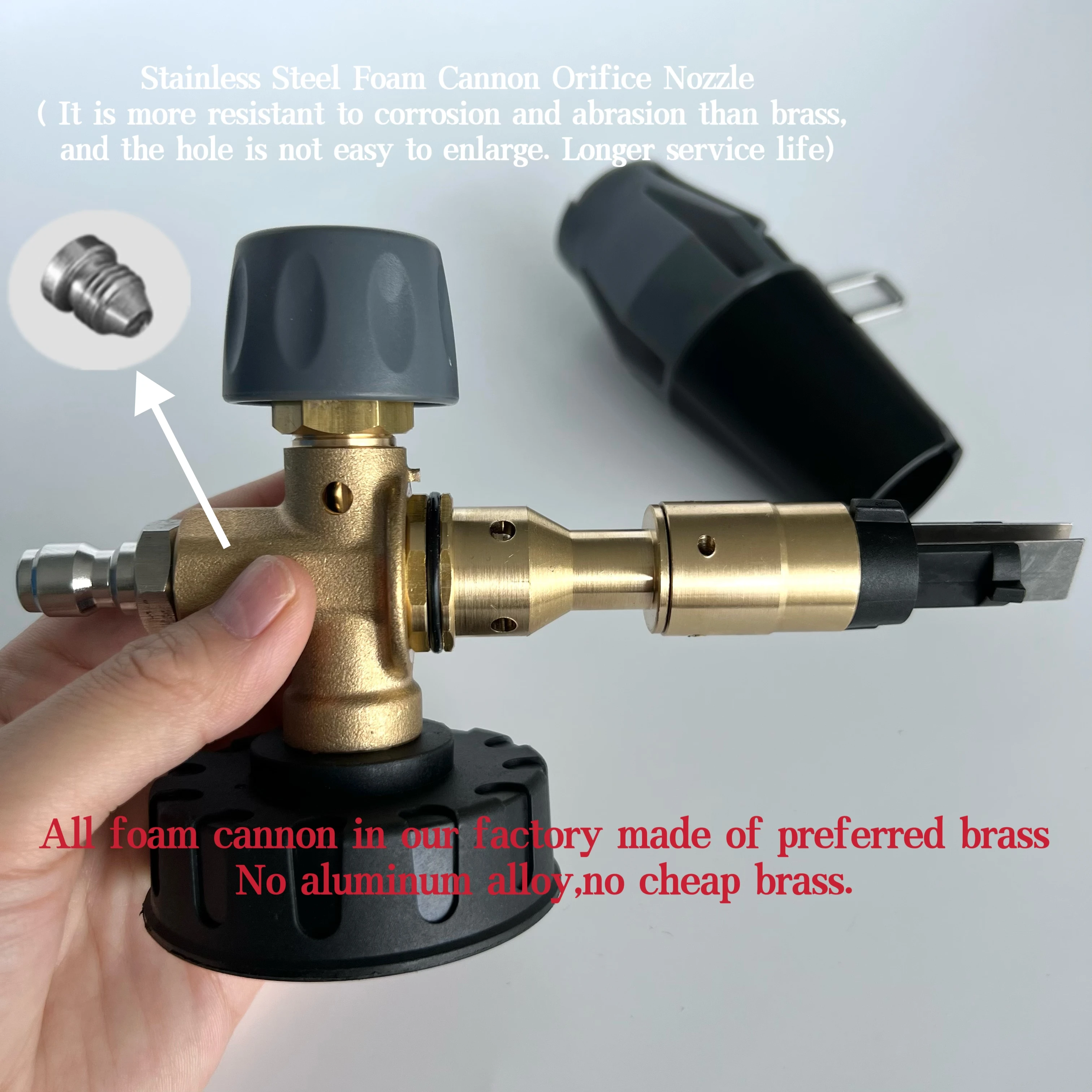Пенная пушка SHANDUN для мойки давления, копья пены снега с быстрым соединителем 1/4 дюймов, генератор мыла