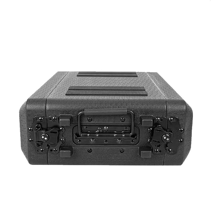 2U Waterproof Rotomolded Flight Rack Case Molded Amplifier Case Pro-Audio PA DJ Road Travel Mount Case with Customized Foam
