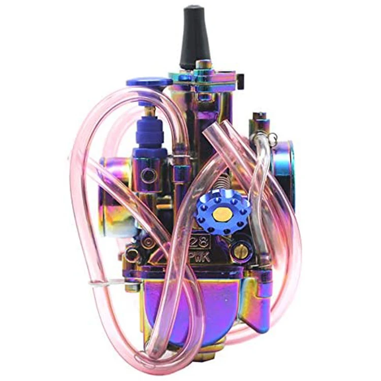 Carburetor Motorcycle Colorful Rainbow 2T 4T Universal Refitting Parts Racing for 50 100 150 200 250cc DirtBike,21-34mm