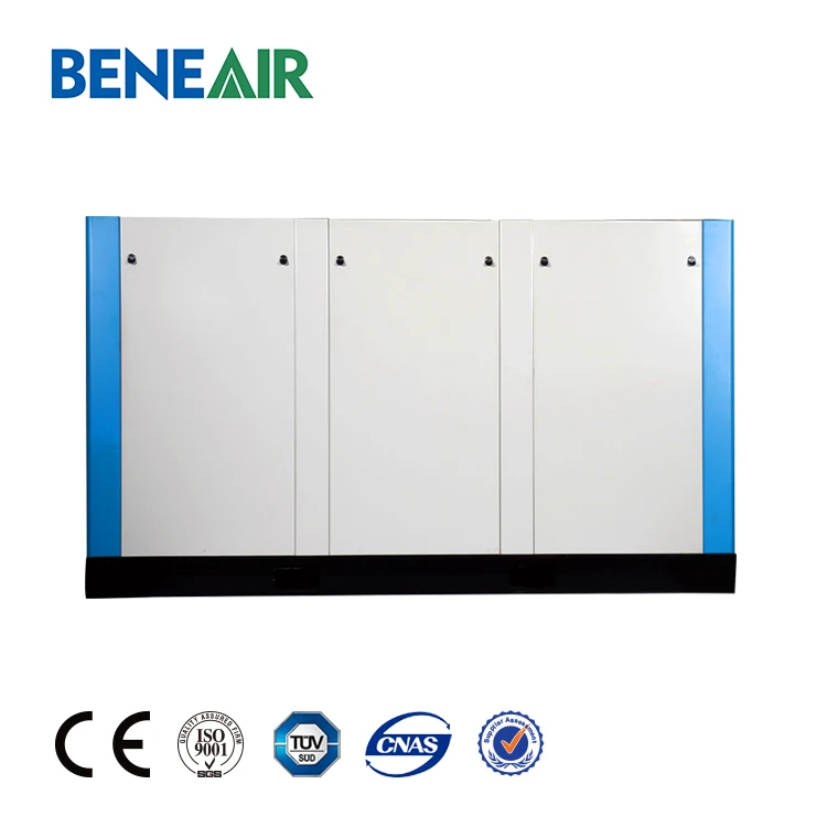 High Pressure 40bar 10m3/min 350cfm 112kW Air/Water Cooled Direct-dirve Oil-free PM VSD Two-stage Screw Air Compressor