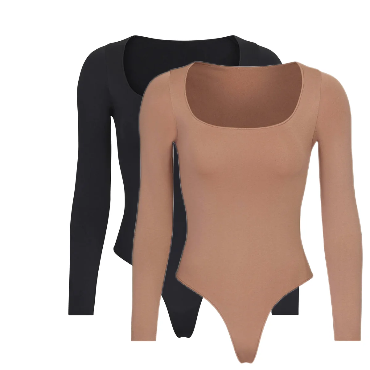 Women sexy shapewear One Piece Bodysuits Long Sleeves Tummy Control Yoga Jumpsuit Thong underwear Sportswear bodysuit