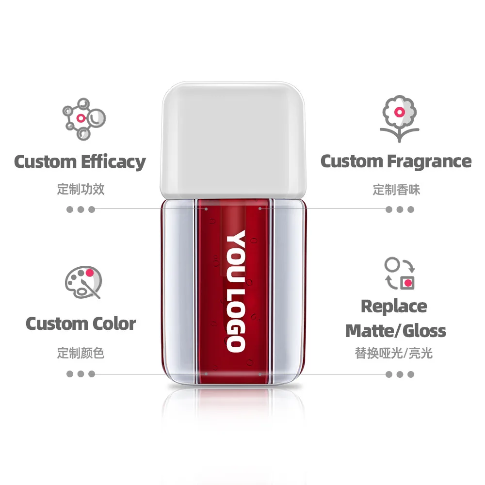 Full Color Makeup Lipstick Matte Mirror Lipstick Waterproof Lipstick Nonstick Cup Lasting Cheek Eyes Lip Tint Cosmetics