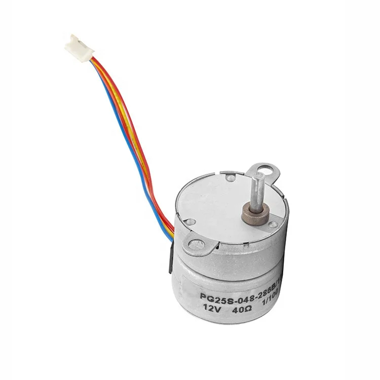 PG25 PM Micro Stepper Gear Motor Reduction Ratio 1/100 for valve control/intelligent home appliance/automation equipment
