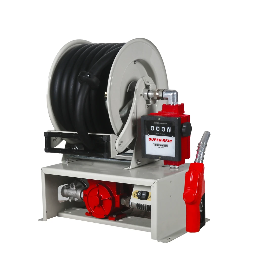 12V Pump Electric On-Site Refueling System/ 50 ft. hose reel dispenser