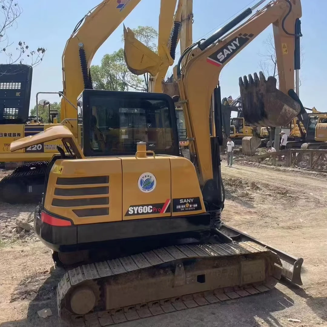 Good condition Used excavator SY 60C Original China, High quality Second-hand mini backhoe SY60 excavator machine sy60 cheap