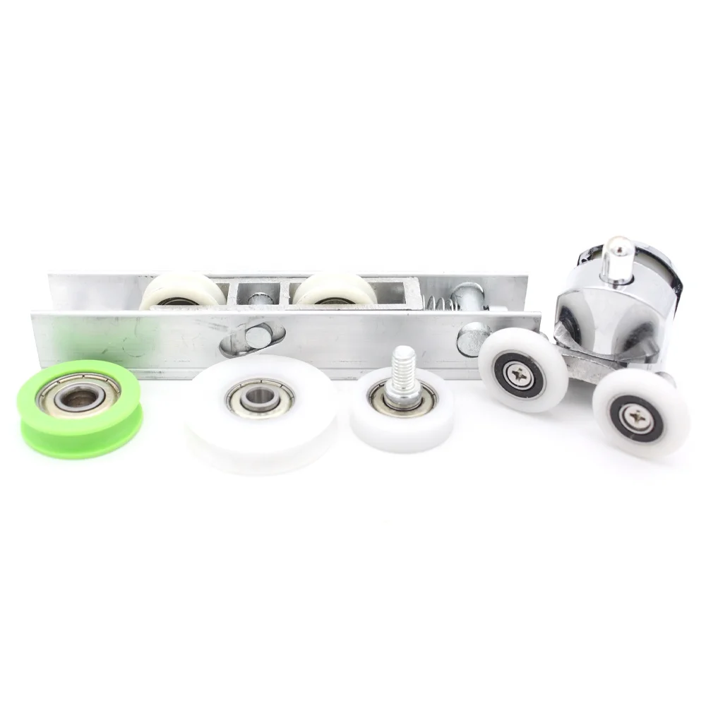 Door Hardware Iron Bearing U Grooved Aluminium Windows Accessories Hardware Roller Windows Sliding Door Pulleys