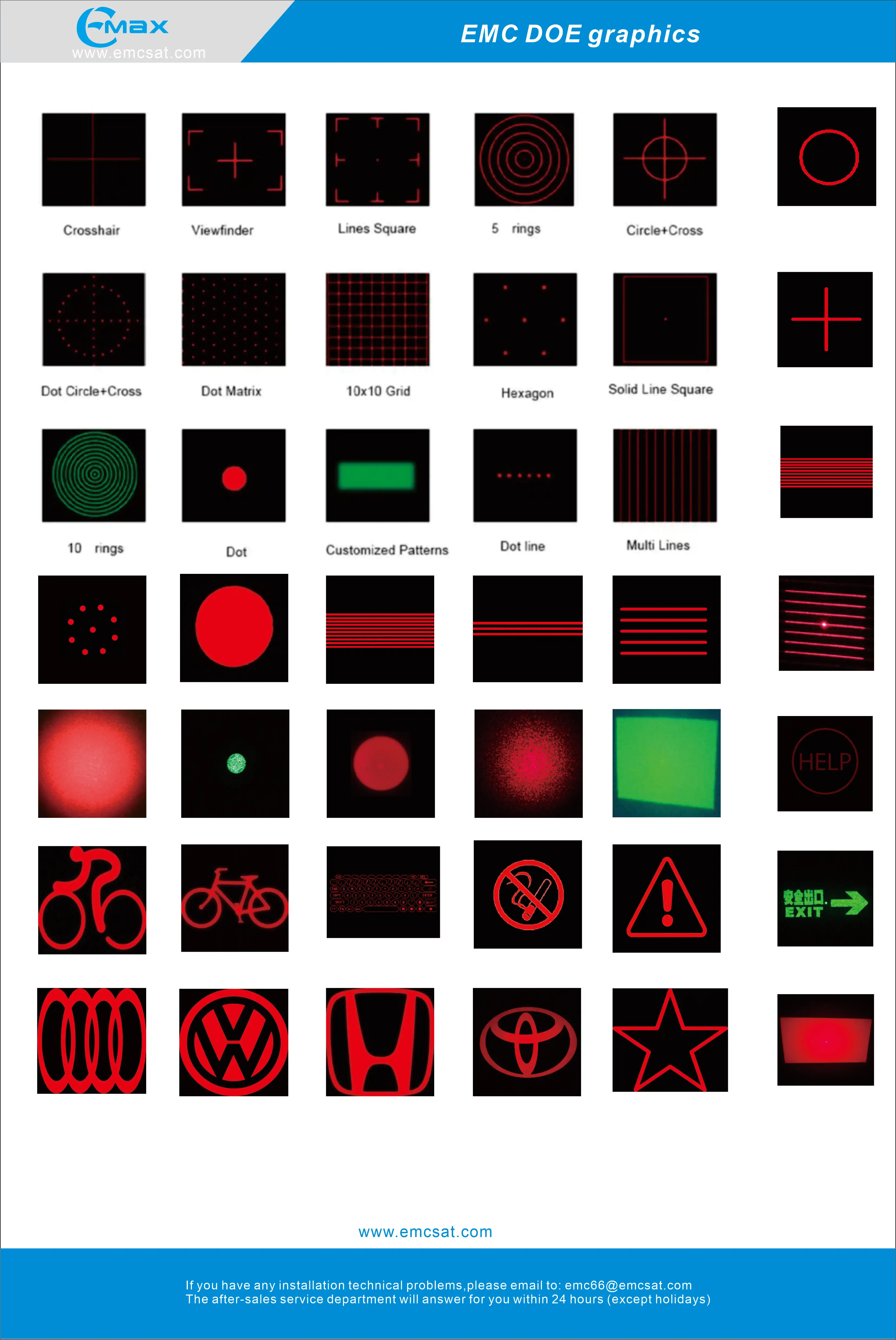 High End 650nm red laser module  Marker icon 5mw  DOE  10x10 Gird   Laser pattern customizer laser equipment parts