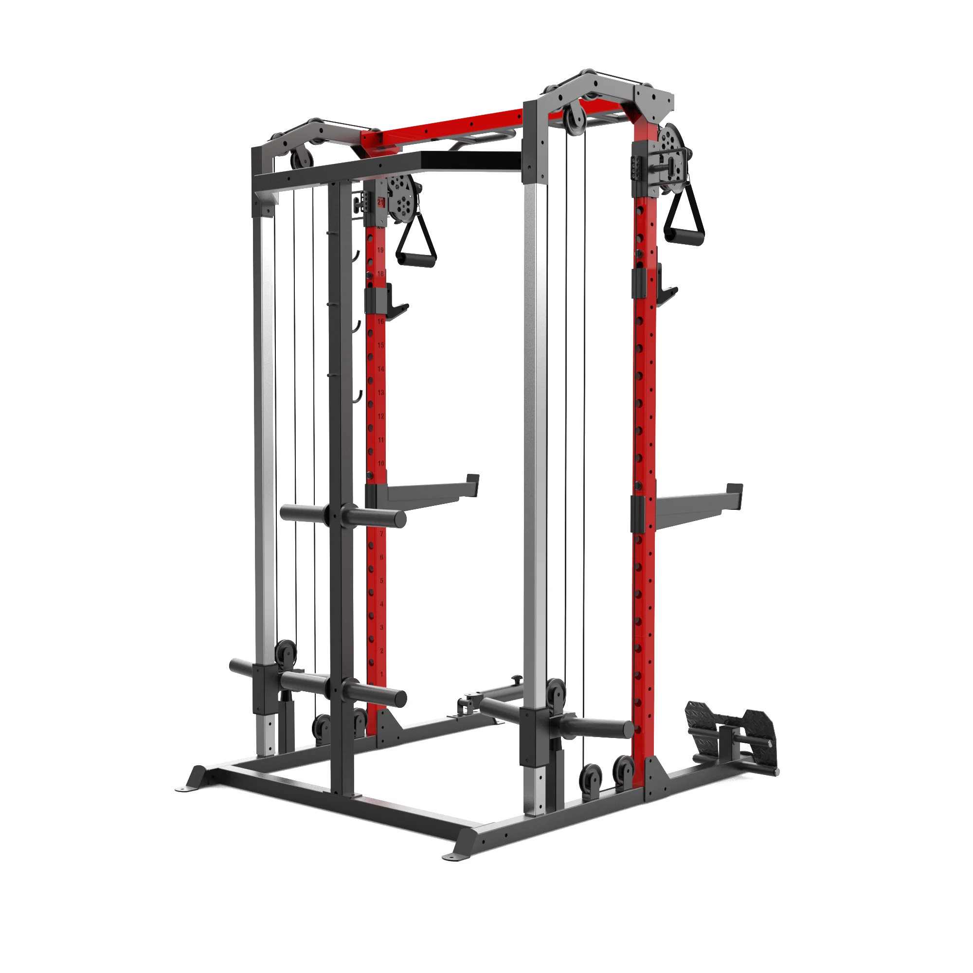 Home Body Building Fitness Equipment Deep Exercise Weight Lifting Platform Multifunctional Power Cage Rack Squat Rack