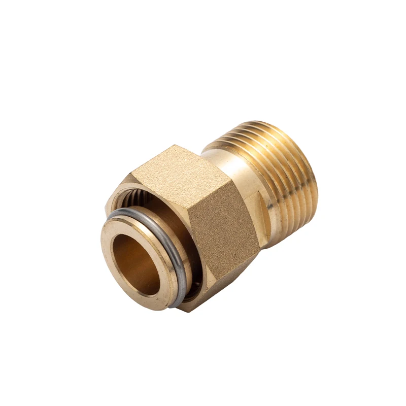 Direct Head Male/Female Hexagonal Brass Faucet Connector Plumbing Pipe Joint Connector Fittings