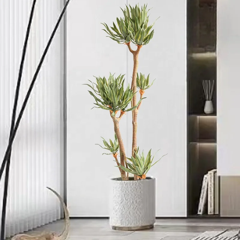 Wholesale Desert Agave Artificial Plant Bonsai Plants Outdoor Decor